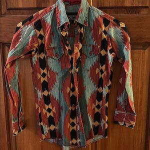 Colorful Geometric Pattern Shirt